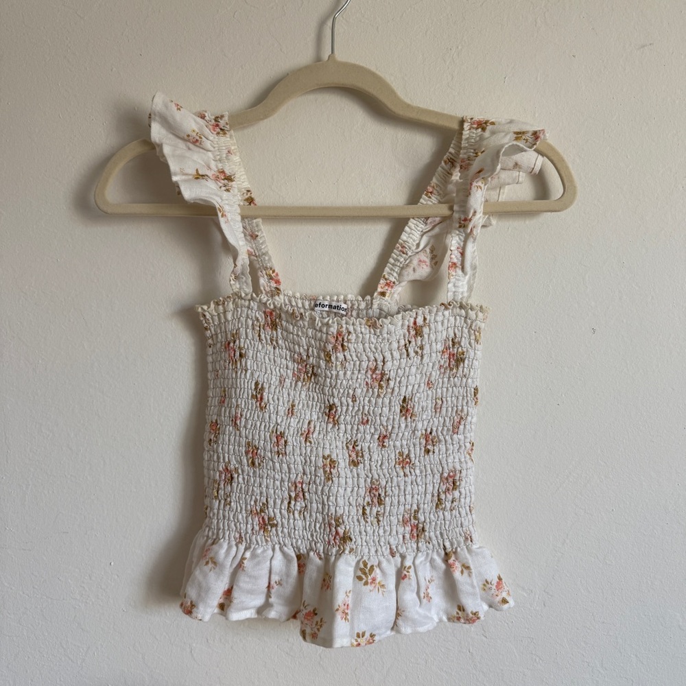 Reformation Floral Junebug Ruffle Tank - Picture 4 of 7